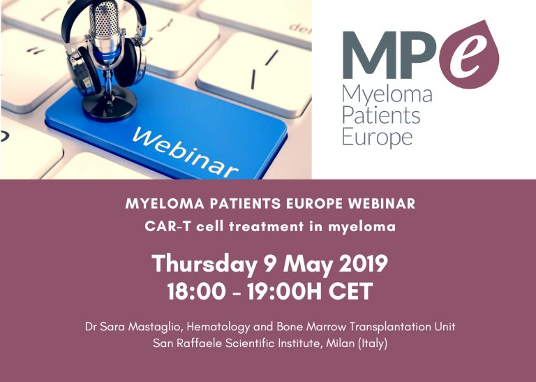 Myeloma Patients Europe webinar on CAR-T cell treatment